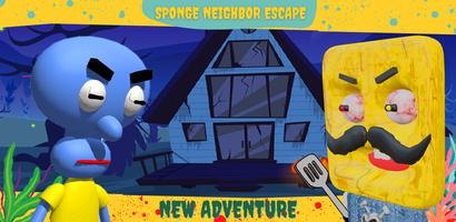 Sponge & Squid Neighbor Escape Affiche