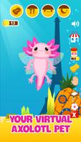 mascota virtual Axolotl Poster
