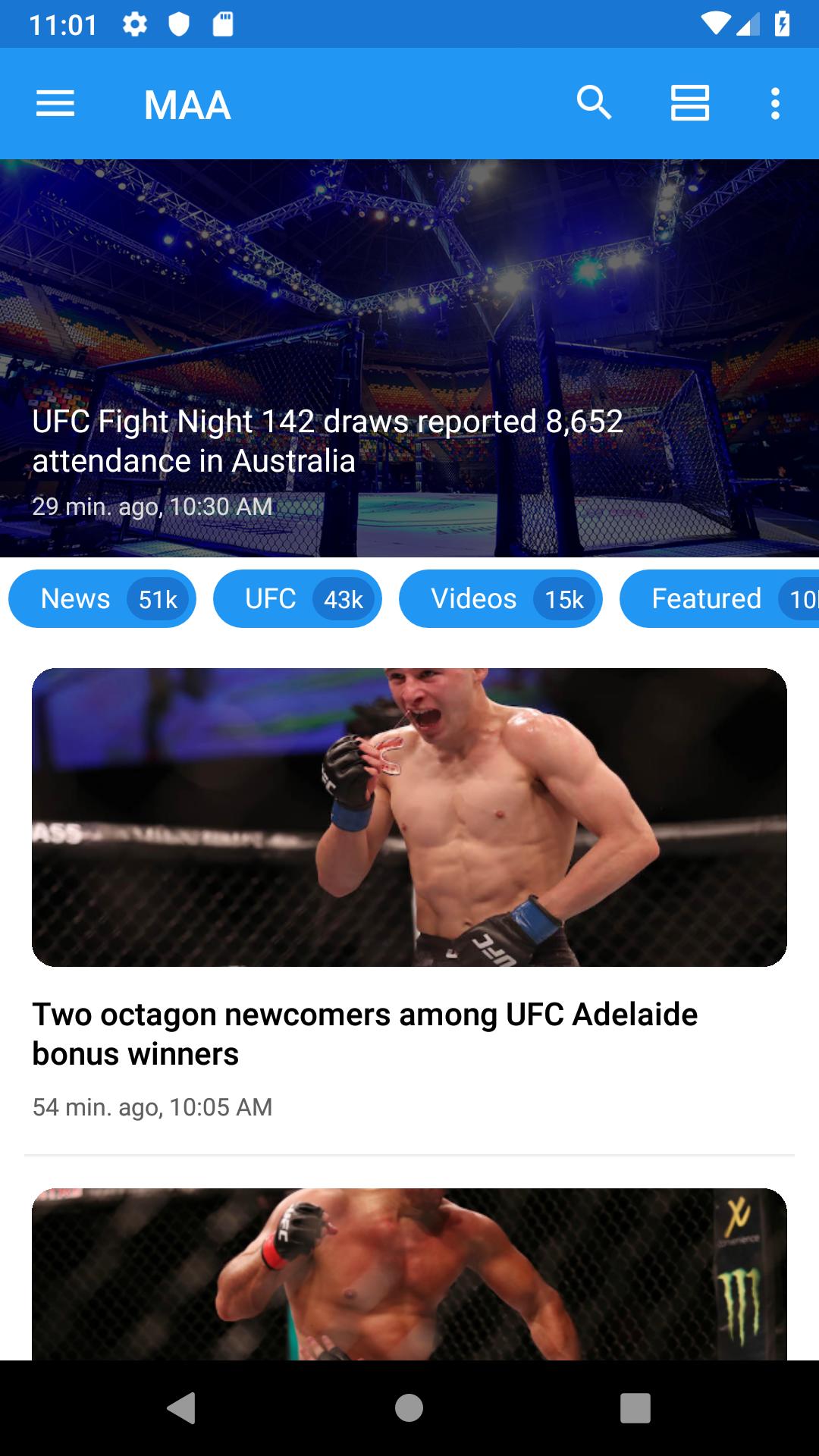 Fighting Mma And Ufc News For Android Apk Download - ufc octagon roblox