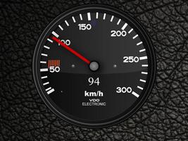 Porsche 930 Turbo Speedometer Affiche