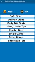 Betting Tips Sports Prediction capture d'écran 1
