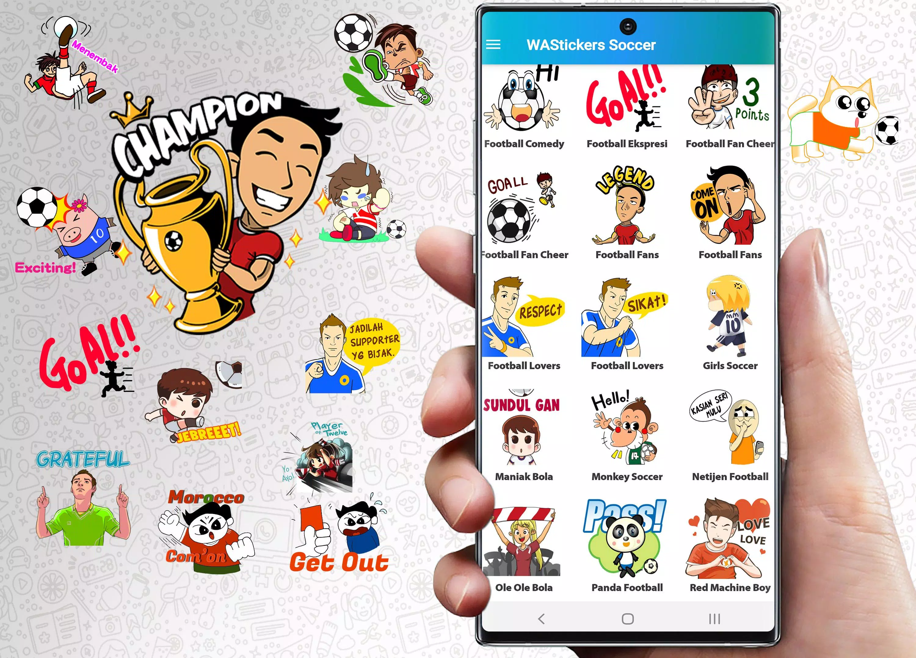 Tải xuống APK WAStickerApps Soccer Cute Sticker Football Fans cho ...