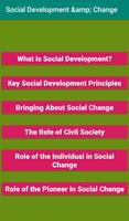 Social Development & Change Affiche