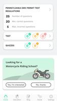 Motorcycle DMV Permit Test Ed الملصق