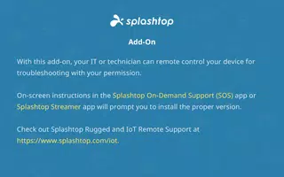Splashtop Add-on: Handheld Algiz RT7 Poster