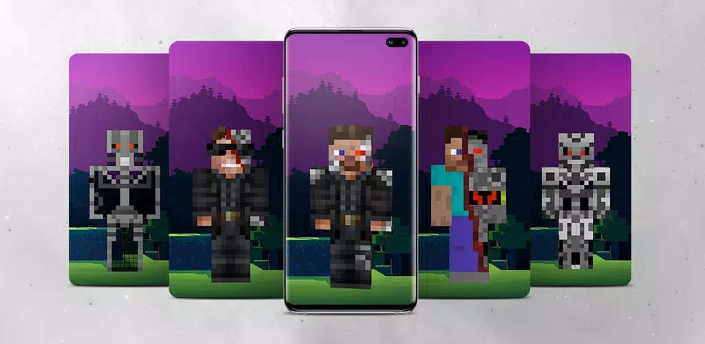 Herobrine Terminator Minecraft Skin