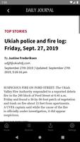 Ukiah Daily Journal capture d'écran 1