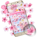 Spring Pink Cherry Blossom Rain Gravity Theme APK