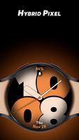 Hybrid Pixel - Watch face الملصق