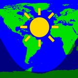 Daylight World Map icono