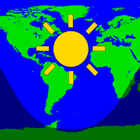 Daylight World Map icône