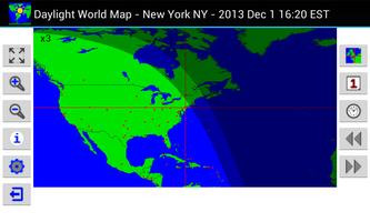 Daylight World Map imagem de tela 1