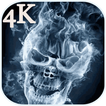 skull smoke live wallpaper 2018