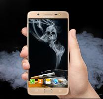 skull smoke live wallpaper 2018 ภาพหน้าจอ 2