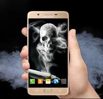 skull smoke live wallpaper 2018 ภาพหน้าจอ 3