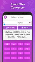 Sqm, Sqkm, Square Miles, Square Feet Converter 海報