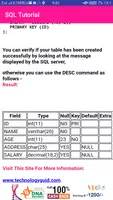 Sql Basic Commands app ảnh chụp màn hình 4