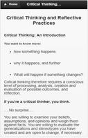 Critical Thinking Screenshot 1