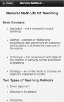 General Methods of Teaching 스크린샷 2
