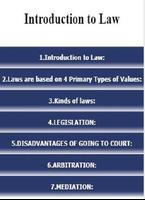 Introduction to Law Affiche