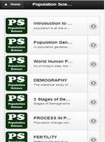 Population Science Plakat