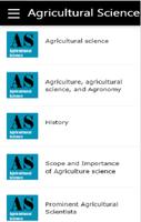 Agricultural science Affiche