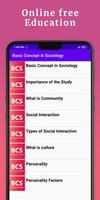 Basic Concept in Sociology Plakat