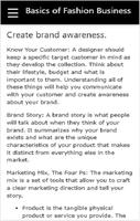 Basics of Business Fashions screenshot 2