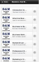 Business and marketing Cartaz