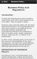 Business policy and Regulation Screenshot 1