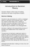 Decision  Making capture d'écran 2