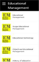 Educational Management Plakat