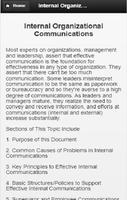 Internal organization communic screenshot 1