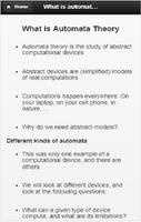 2 Schermata Theory of Automate