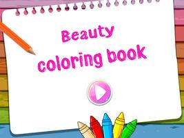 Beauty Coloring Book Affiche