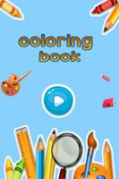 drawing coloring book Affiche