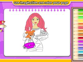 Princess coloring book drawing capture d'écran 2