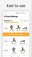 squat plank lunge challenge poster