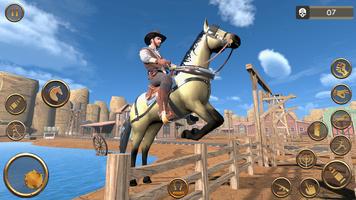 Cowboy Horse Riding Horse Race اسکرین شاٹ 3