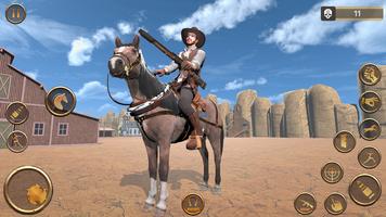 West Cowboy Jeu Gunfighter 3D capture d'écran 2