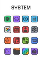 Square Dark - Icon Pack capture d'écran 1