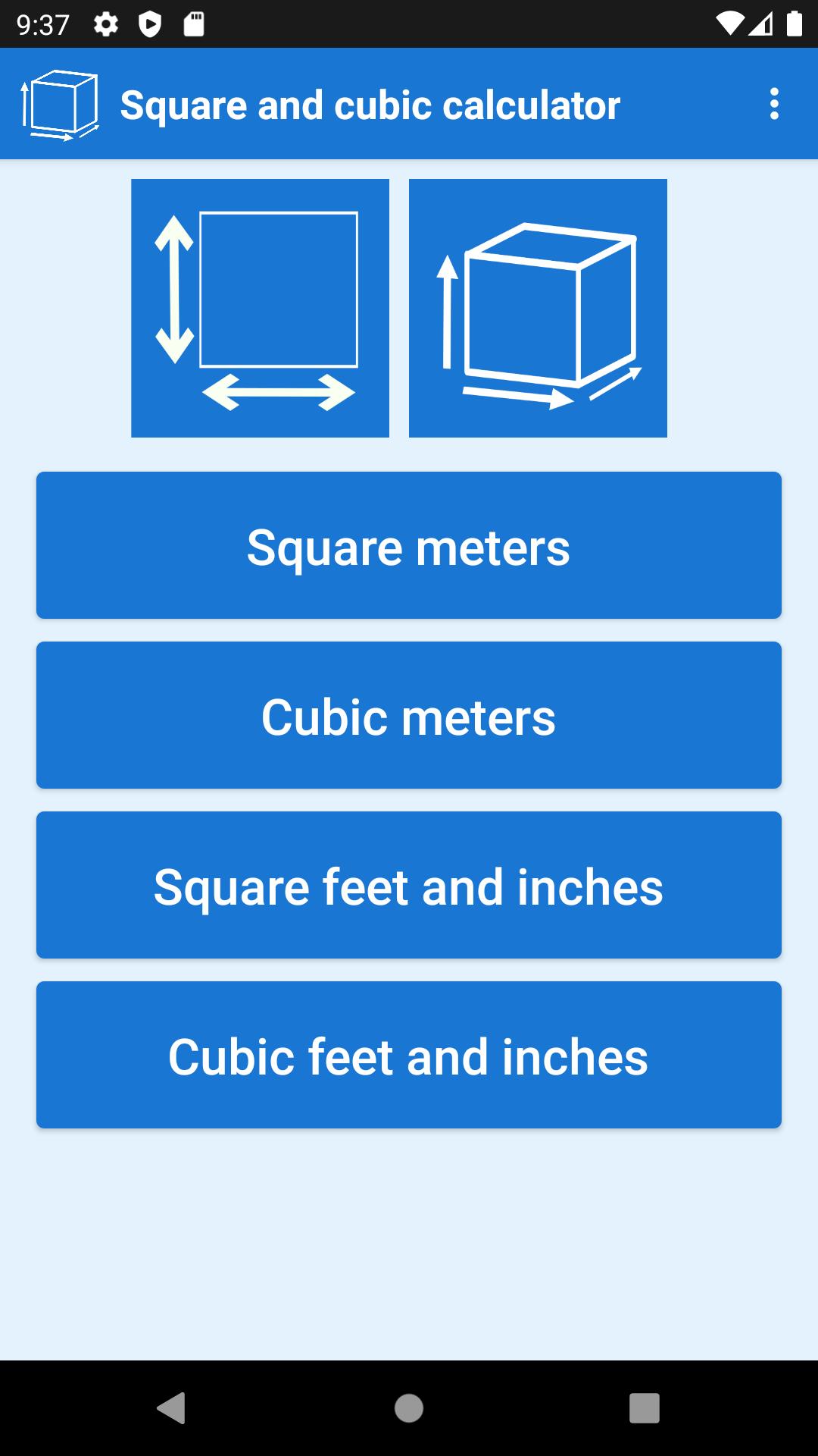 Square meters calculator for Android - APK Download