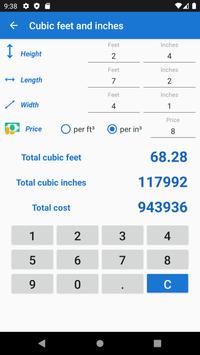 Square meters calculator screenshot 2