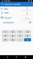 Square feet calculator ポスター
