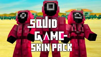 Squid Game for Minecraft Pe – Squid Game MOD Skins Affiche