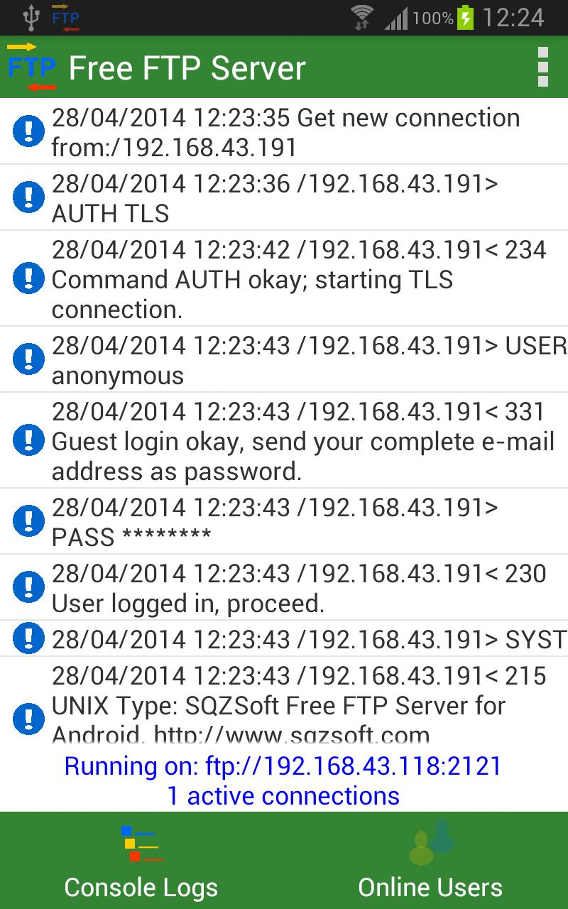 Free FTP Server for Android - APK Download
