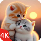 Cute Cat Wallpaper Live HD 4K biểu tượng