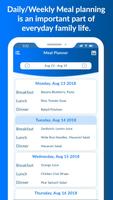 Easy Meal Planner – Weekly Mea تصوير الشاشة 1