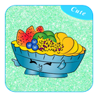 How to draw fruit a cute أيقونة