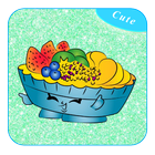 How to draw fruit a cute icon